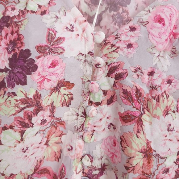 For Love & Lemons Eclipse Blouse in Country Floral NEW Cottagecore Size Large - Picture 9 of 13